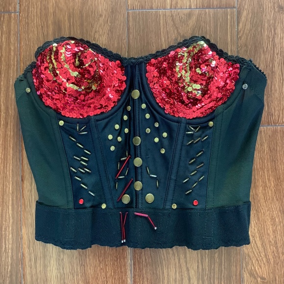 Carnival Black and Red Bustier - Picture 1 of 4